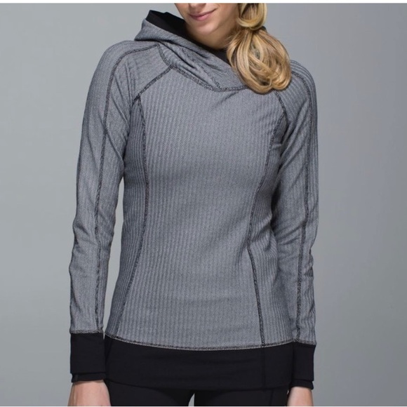 Lululemon Think Fast Hoodie Pullover Herringbone - Picture 2 of 8